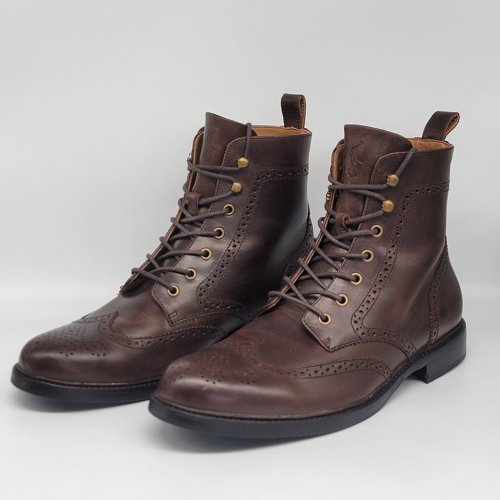 Ralph Lauren Northwick Shortwing Boot Brown Size 12 D 11431